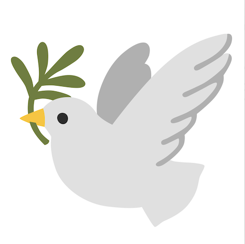 Image of dove carrying an olive branch